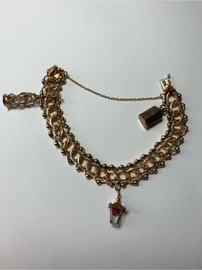 Vintage 14K Gold Charm Bracelet - 33 Grams Estate Fine Jewelry